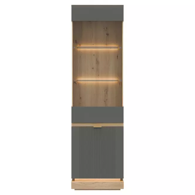 Vitrin L/P  Milton Ml05 tölgy Crem Torro Szürke
