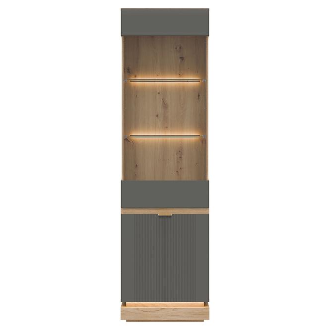 Vitrin L/P  Milton Ml05 tölgy Crem Torro Szürke