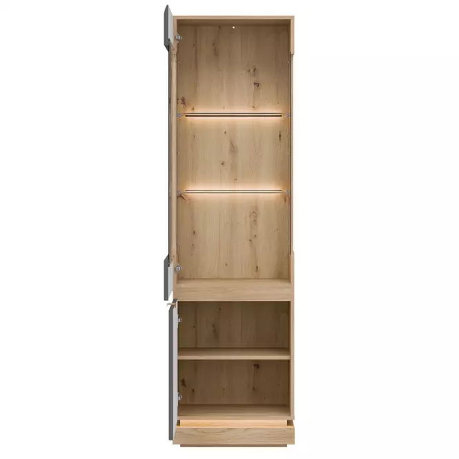 Vitrin L/P  Milton Ml05 tölgy Crem Torro Szürke,6