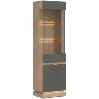 Vitrin L/P  Milton Ml05 tölgy Crem Torro Szürke