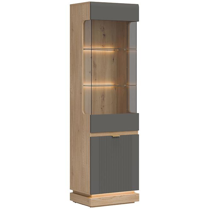 Vitrin L/P  Milton Ml05 tölgy Crem Torro Szürke