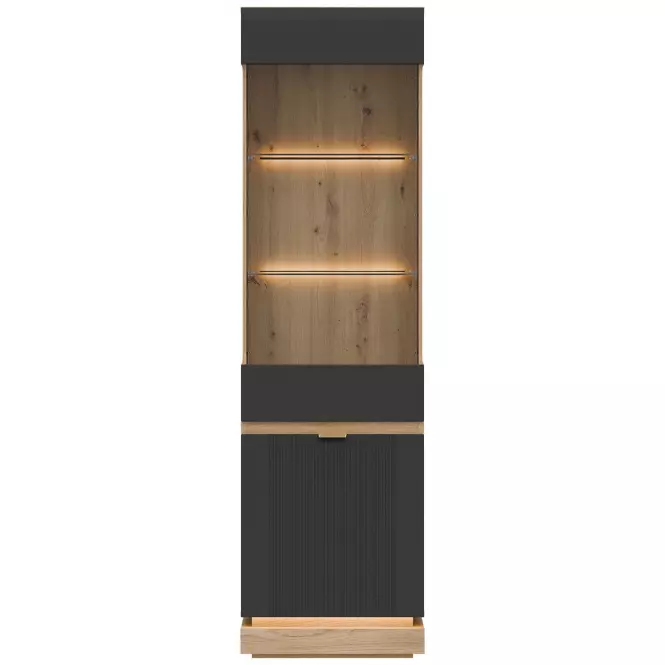 Vitrin L/P  Milton Ml05 tölgy Crem Torro Antracit