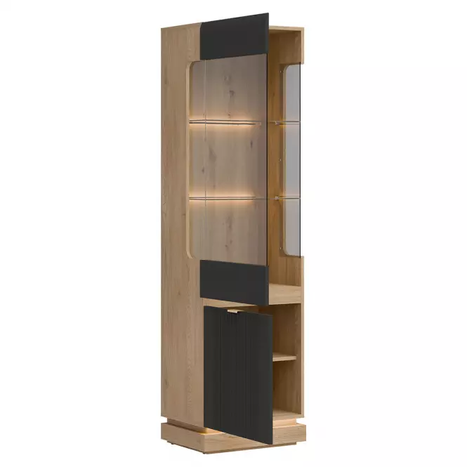 Vitrin L/P  Milton Ml05 tölgy Crem Torro Antracit,7