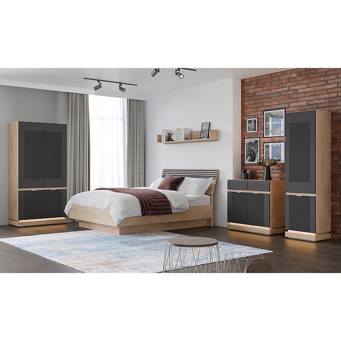 Vitrin L/P  Milton Ml05 tölgy Crem Torro Antracit
