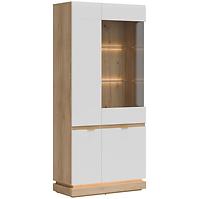 Vitrin Milton Ml06 tölgy Crem Torro Fehér