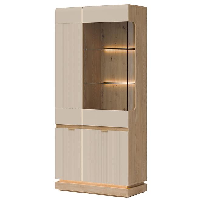 Vitrin Milton Ml06 tölgy Crem Torro Kremona