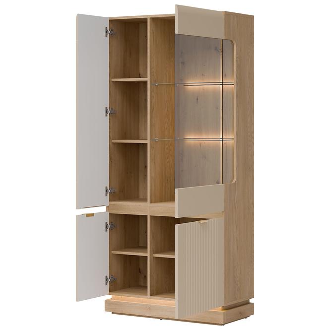 Vitrin Milton Ml06 tölgy Crem Torro Kremona