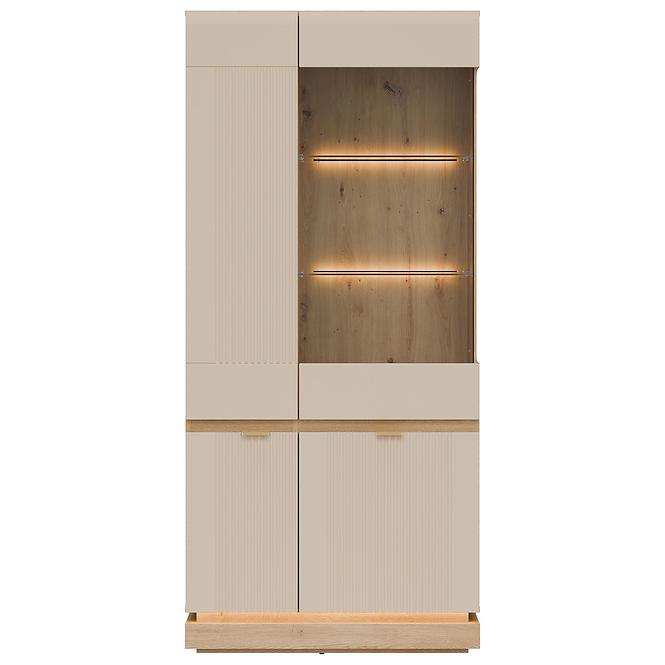 Vitrin Milton Ml06 tölgy Crem Torro Kremona,4