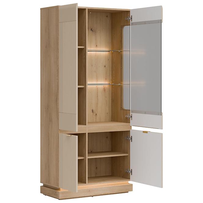 Vitrin Milton Ml06 tölgy Crem Torro Kremona