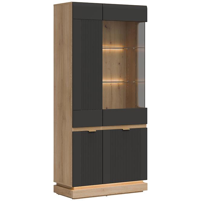 Vitrin Milton Ml06 tölgy Crem Torro  Antracit