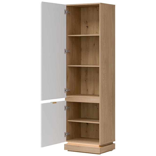 Szafka L/P Milton Ml07 tölgy Crem Torro Fehér