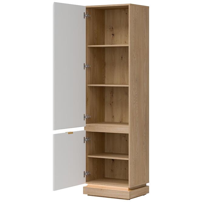 Szekrény L/P Milton Ml07 tölgy Crem Torro Fehér