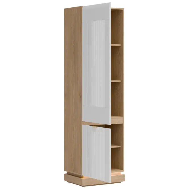 Szekrény L/P Milton Ml07 tölgy Crem Torro Fehér,7