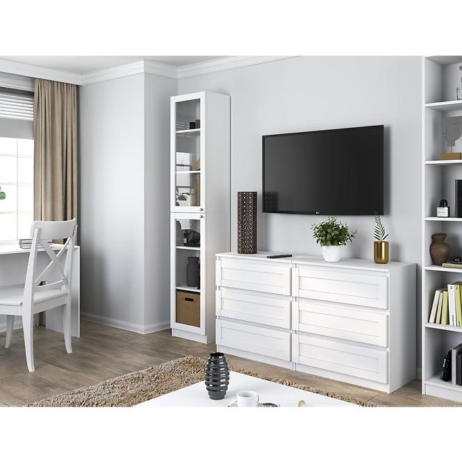 Vitrin 40cm Pafos Fehér 2