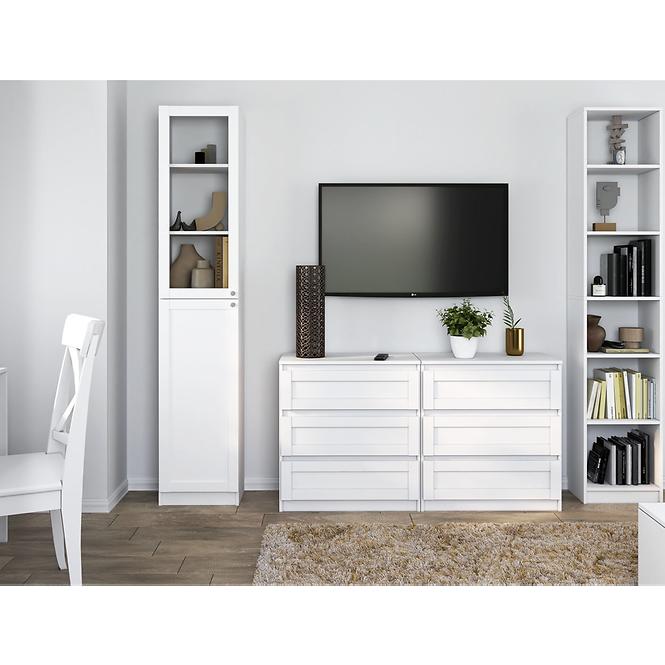 Vitrin 40cm Pafos Fehér Hdf,5