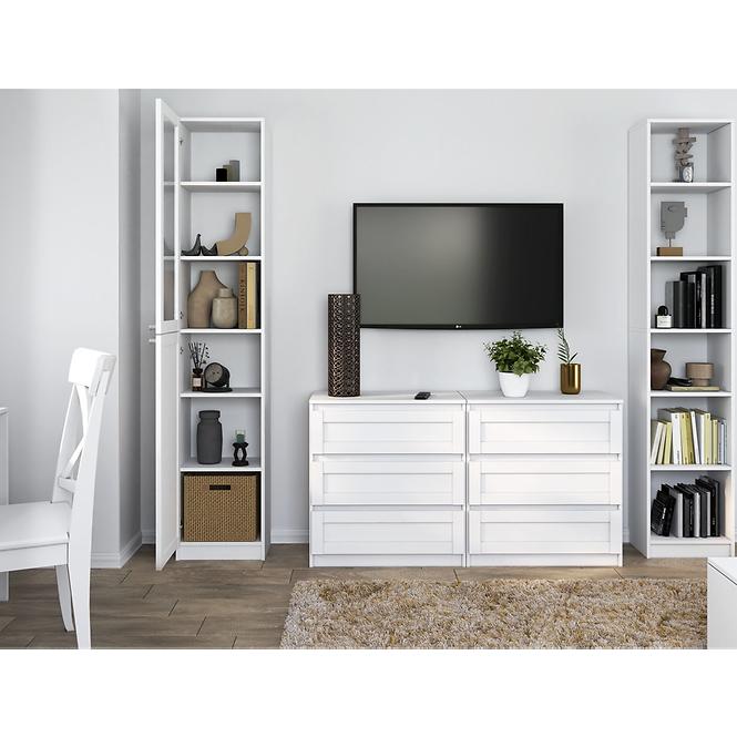 Vitrin 40cm Pafos Fehér Hdf