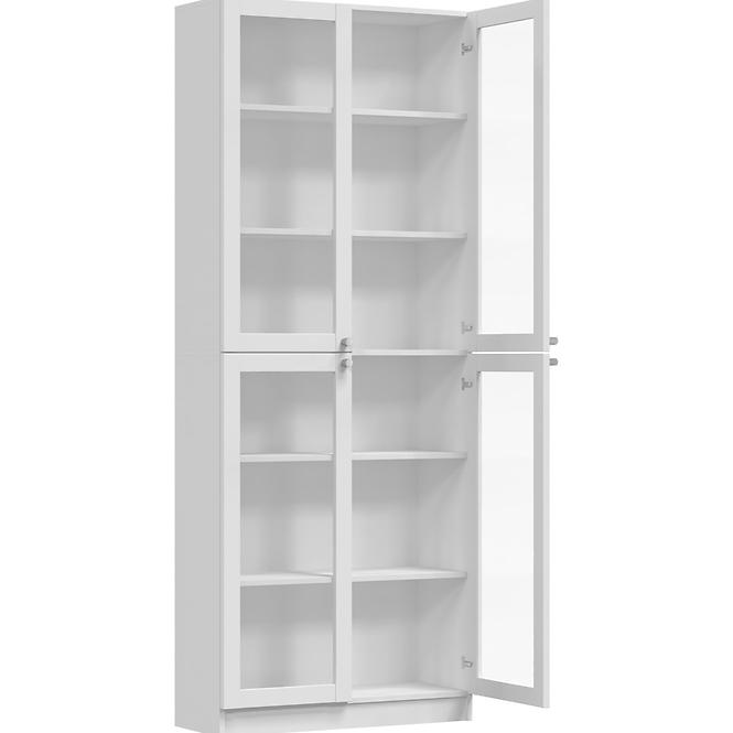 Vitrin 80cm Pafos Fehér 4