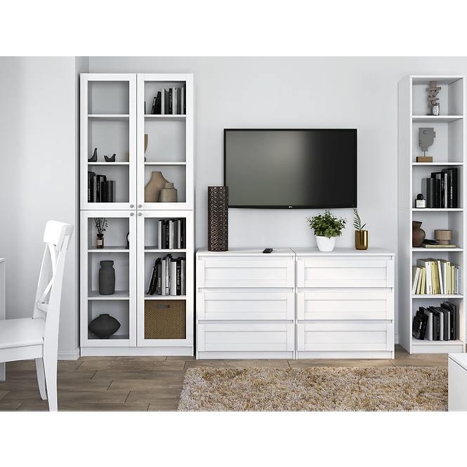 Vitrin 80cm Pafos Fehér 4