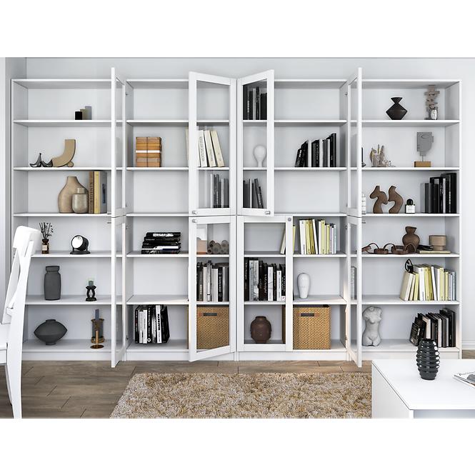 Vitrin 80cm Pafos Fehér 4