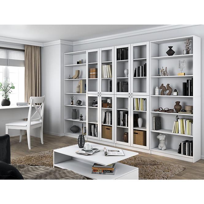 Vitrin 80cm Pafos Fehér 4