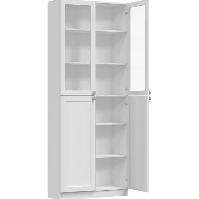 Vitrin 80cm Pafos Fehér 2 2 Hdf