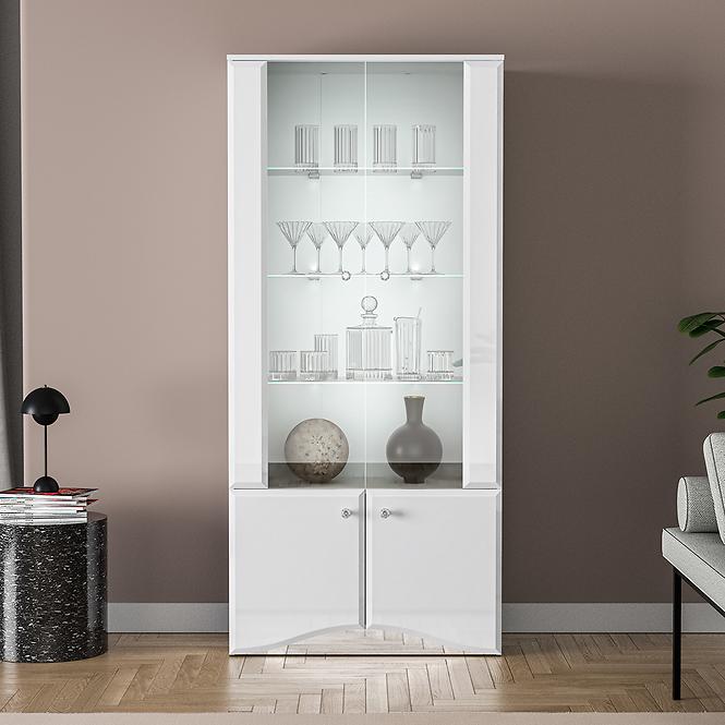 Vitrin Glamour 01 Fehér Fényes,6