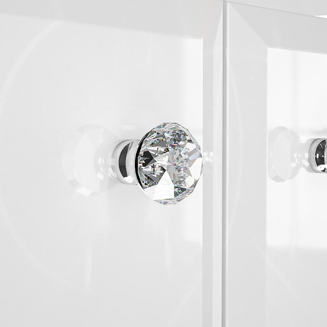 Vitrin Glamour 01 Fehér Fényes