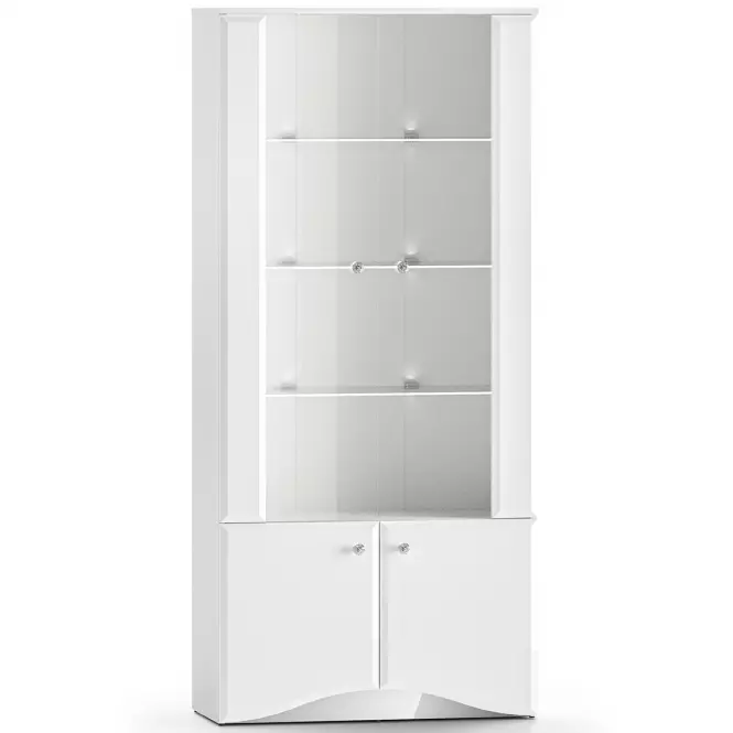 Vitrin Glamour 01 Fehér Fényes