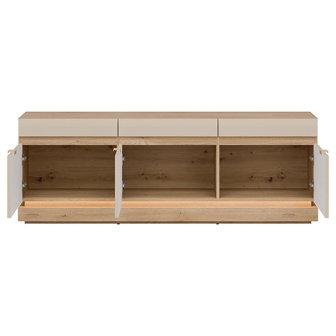 Szekrény RTV Milton Ml01 Tölgy Crem Torro Kremona,5