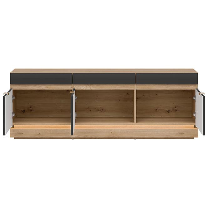 Szekrény RTV Milton Ml01 Tölgy Crem Torro Antracit,5