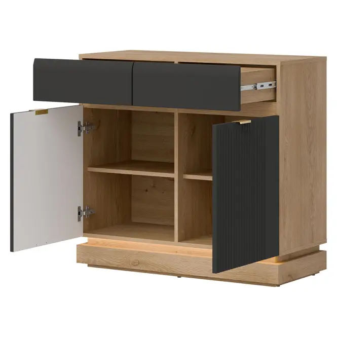 Komód Milton ML02 tölgy crem torro antracit,5