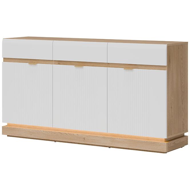 Komód Milton ML03 tölgy crem torro fehér,4