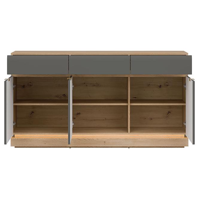 Komód Milton ML03 tölgy crem torro szürke,6
