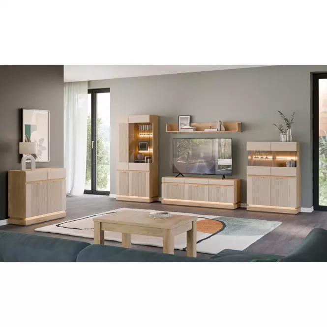 Falipolc Milton ML09 tölgy crem torro