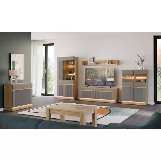 Falipolc Milton ML09 tölgy crem torro