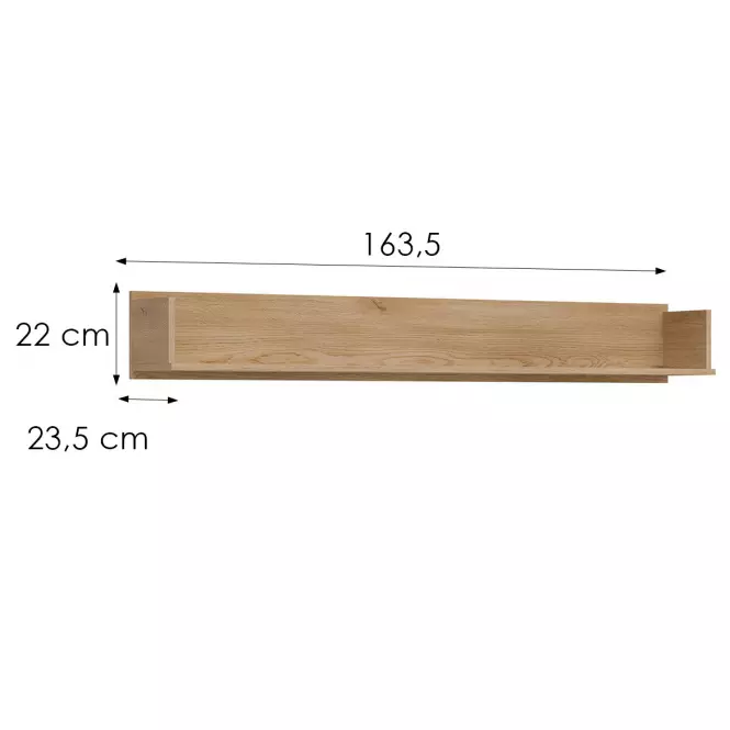 Falipolc Milton ML09 tölgy crem torro