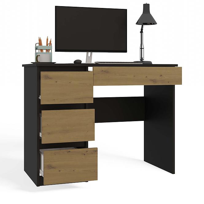 Íróasztal Mijas Balra Antracit/Artisan Antracit,4