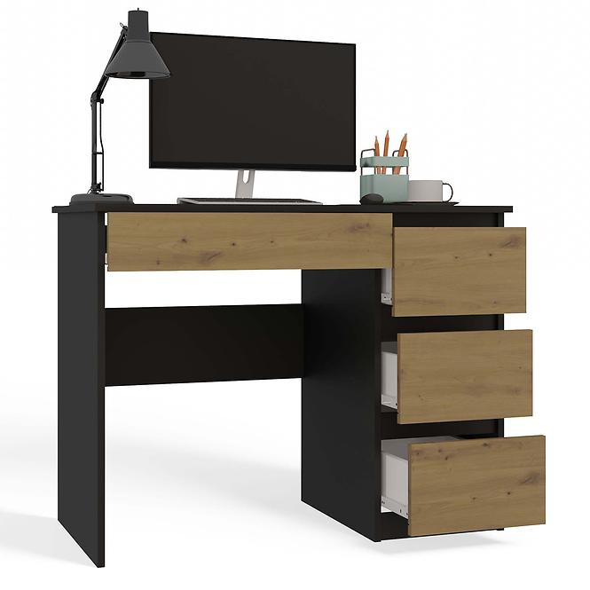 Íróasztal Mijas Jobbra Antracit/Artisan Antracit,4