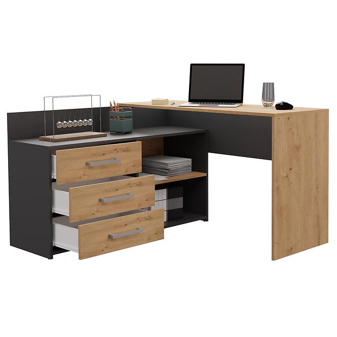 Íróasztal Dany Antracit Artisan Antracit,4