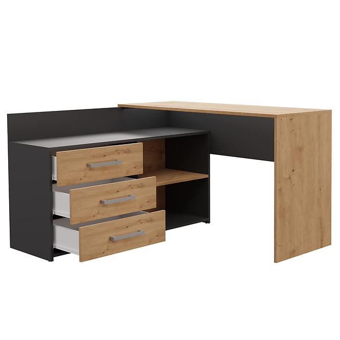 Íróasztal Dany Antracit Artisan Antracit,5