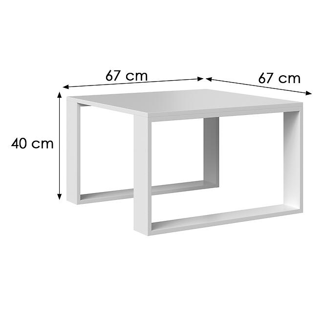 Dohányzóasztal Modern Mini Biela