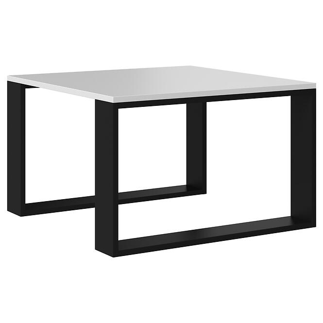 Dohányzóasztal Modern Mini Fehér/Fekete