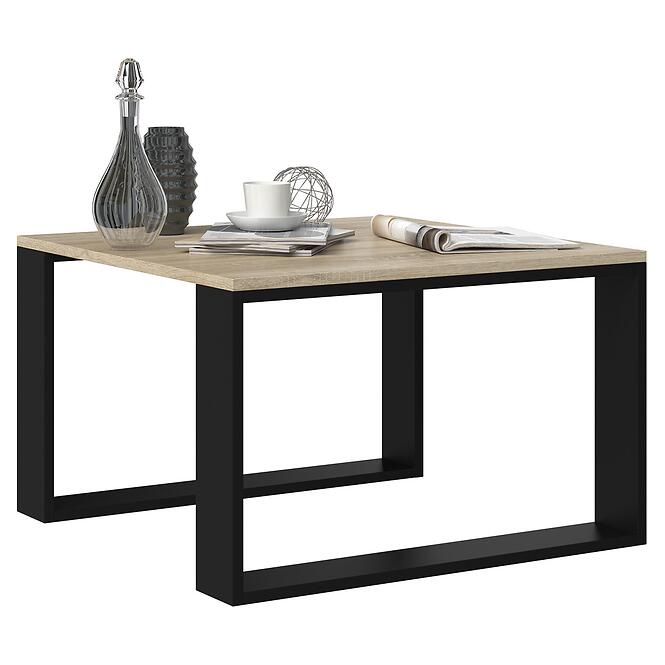 Dohányzóasztal Modern Mini Sonoma/Fekete