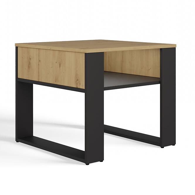 Dohányzóasztal Modern 2p Mini Slim Artisan/Fekete
