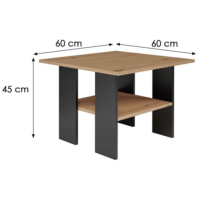 Dohányzóasztal Moderna Artisan Fekete