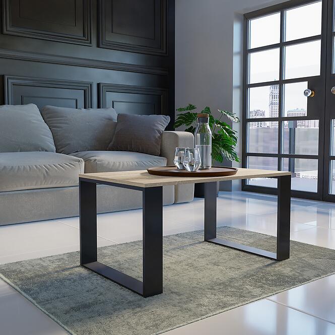 Dohányzóasztal Modern Sonoma/Fekete