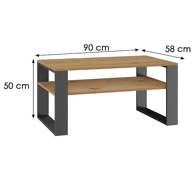 Dohányzóasztal Modern 1p Artisan/Antracit
