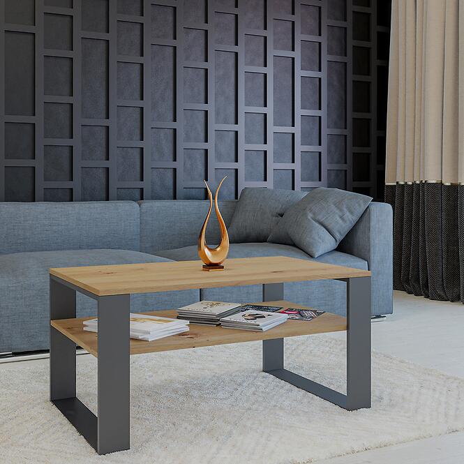 Dohányzóasztal Modern 1p Artisan/Antracit