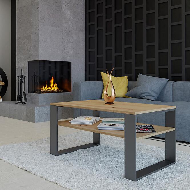 Dohányzóasztal Modern 1p Artisan/Antracit