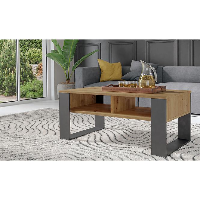 Konferenčný stolík Modern 2p Artisan/Antracit